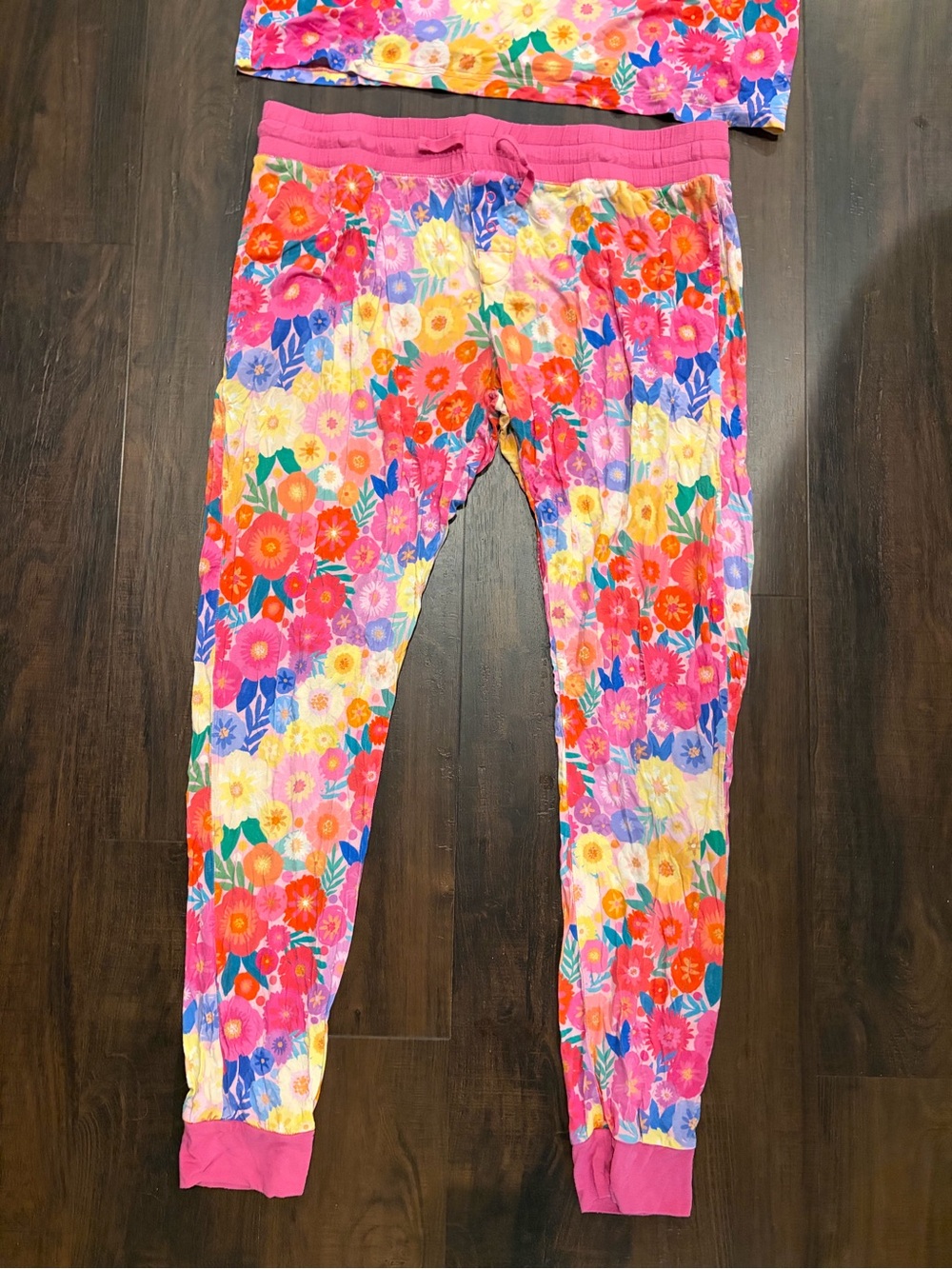 Little Sleepies Rainbow Blooms Bamboo Pajama Set Medium - Picture 2 of 7